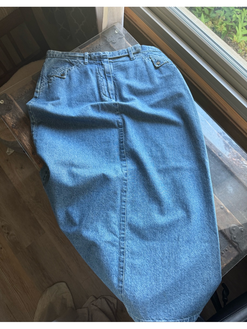 Christopher & Banks Classic Blue Denim Skirt